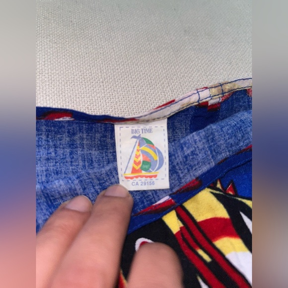 Big time | Vintage Y2K Fish Sarong Beach Wrap Skirt - Picture 3 of 6